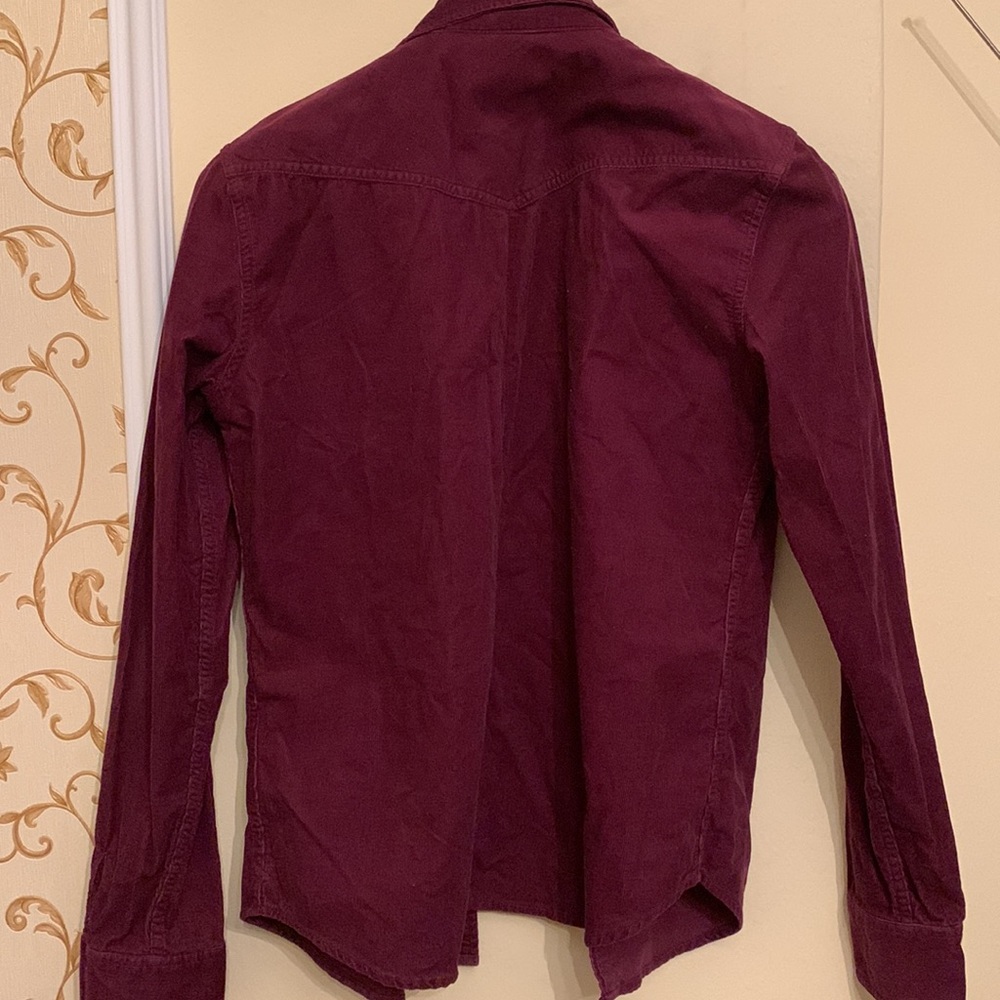 American Eagle Blouse Button Front Long Sleeve Cu… - image 4